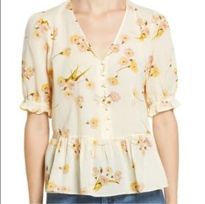Floral Cream Blouse